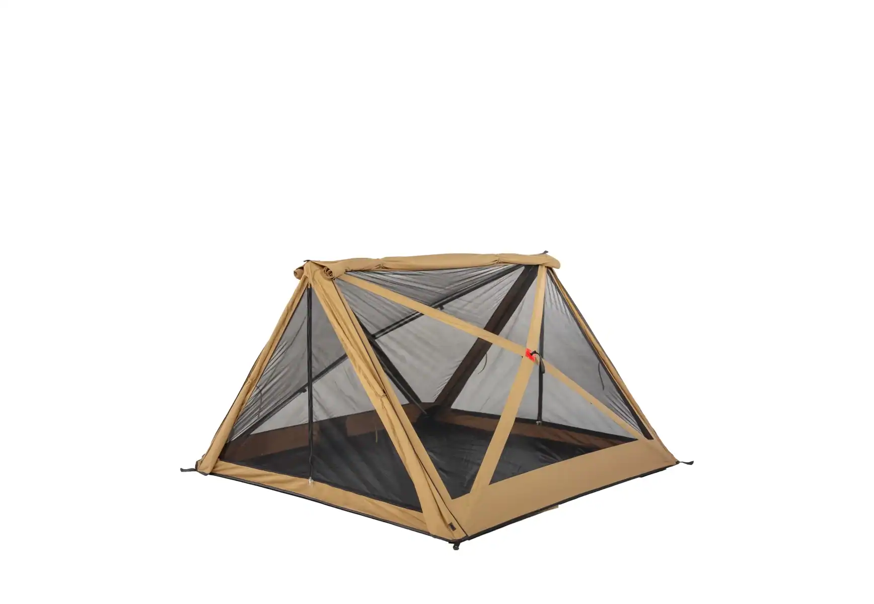 Atmungsaktives Campingzelt mit Moskitonetz, ideal für Outdoor-Abenteuer und Trekking, robustes und leichtes Material, schnell aufzubauen.