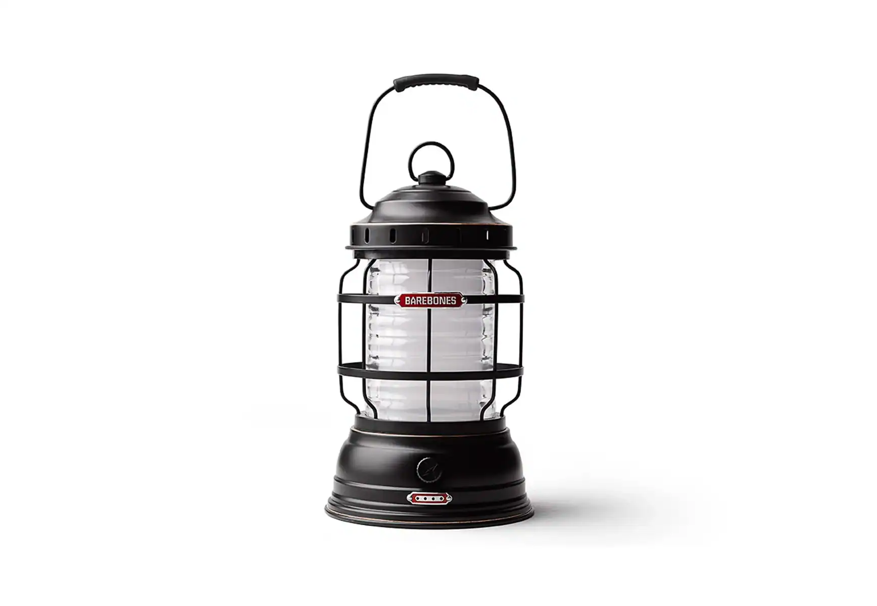 Haltbare Campinglampe im Retrodesign mit langlebigem Glaseinsatz und robustem Metallrahmen, ideal für Outdoor-Abenteuer und Notfälle.