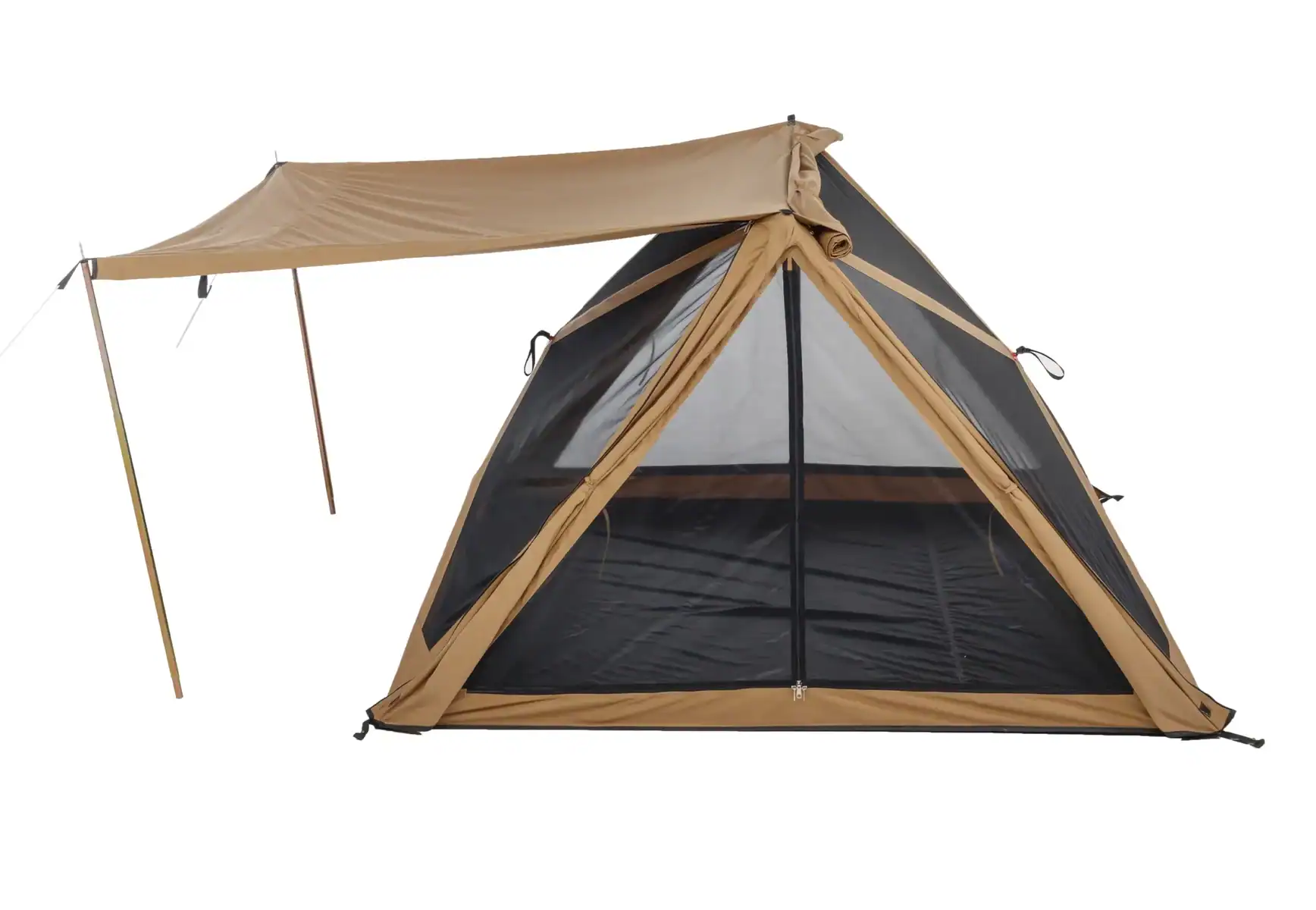 Leichtes Campingzelt mit Moskitonetz und Sonnenschutz, ideal für Outdoor-Abenteuer und Trekking. Perfekt für Sommerlager, Festivals und Campingausflüge. Robuste Konstruktion für stabile Wetterbedingungen.