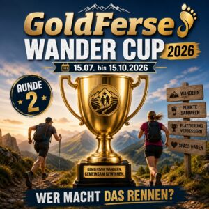 GoldFerse Wander-Cup 2026: Wandern, Punkte sammeln, gewinnen.