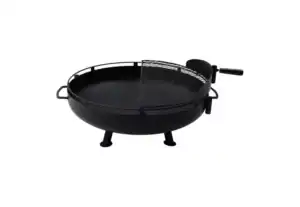 Barebones Cowboy Fire Pit Grill System Large - Höhenverstellbar